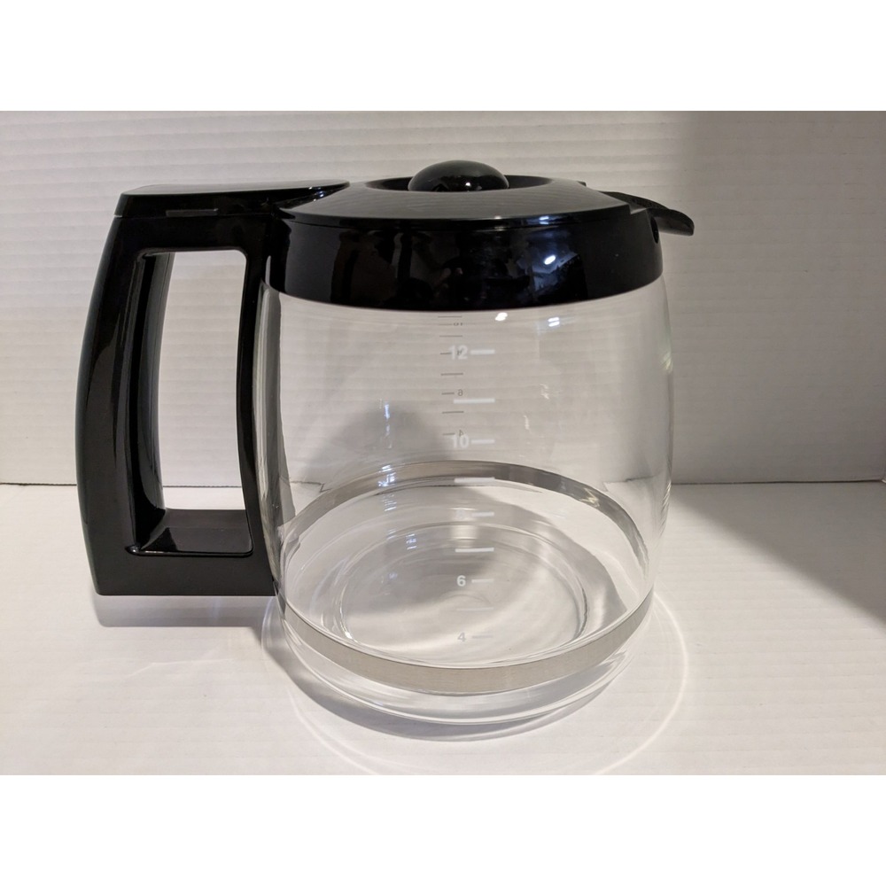 12 Cup Replacement Coffee Pot - Clear‎ And Black - Picture 3 of 5